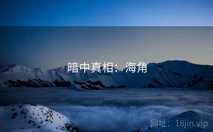 暗中真相：海角