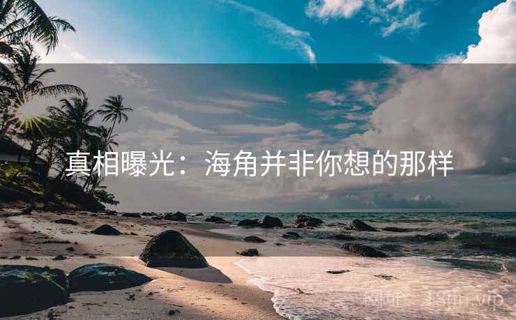 真相曝光：海角并非你想的那样